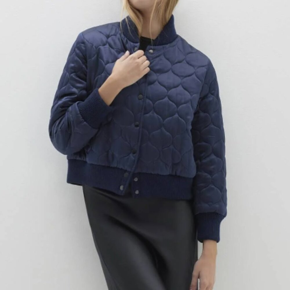 Becca Silk Bomber Jacket by Nakedcashmere